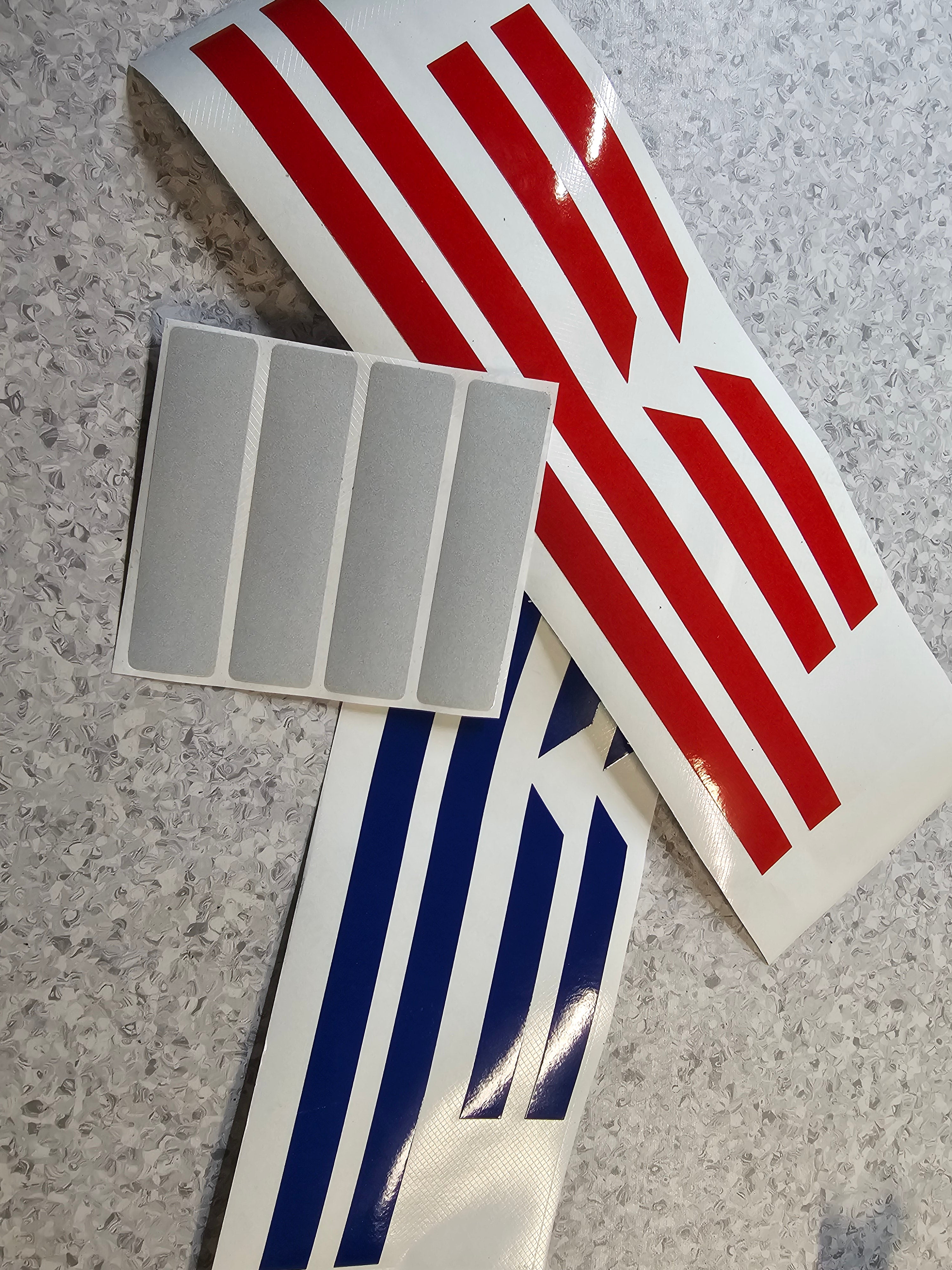 Reflective F3 Rank Stripes
